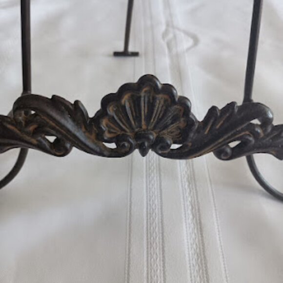 Brushed Brown Metal Easel for Countertop Cookbook or Art Display - Picture 3 of 8